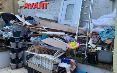 Evacuation d&rsquo;encombrants et nettoyage d&rsquo;une terrasse