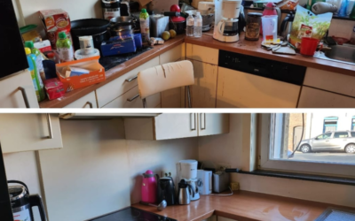 Gros nettoyage dans une maison