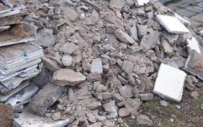 Évacuation de gravats